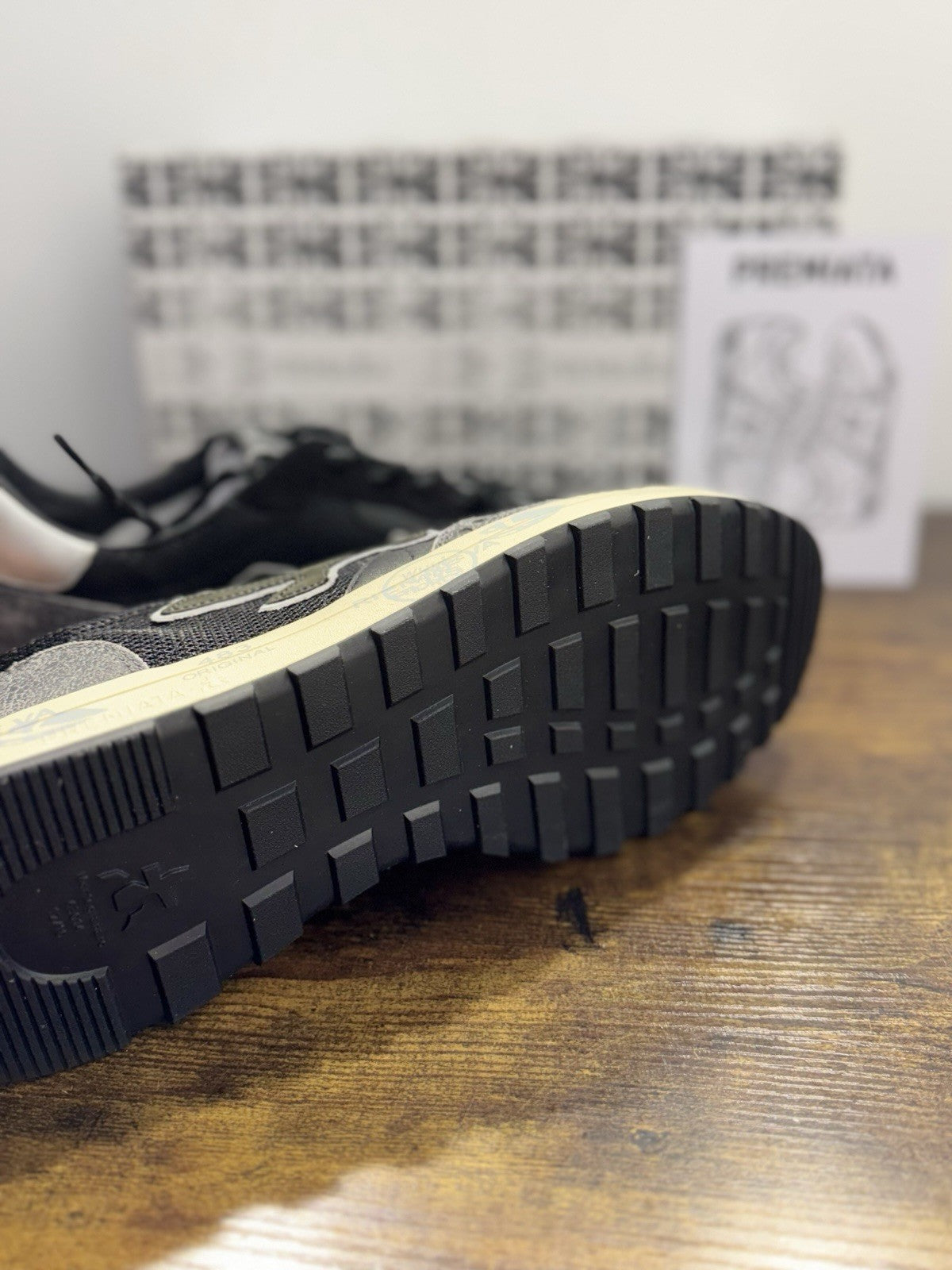 Premiata Nous    Sneaker Pelle Nera E Verde   Casual Premiata Uomo 46