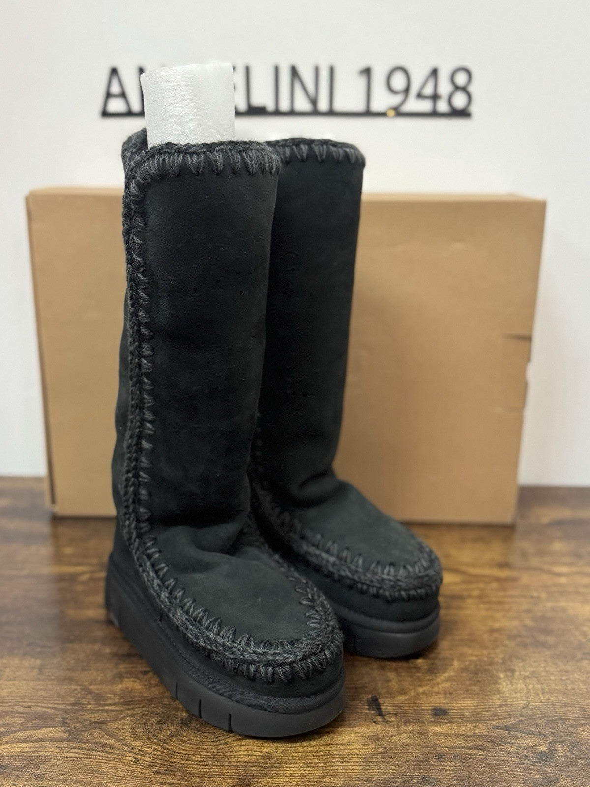 Mou  Eskimo 40 Bounce Suede Nero  Casual Mou Donna 36