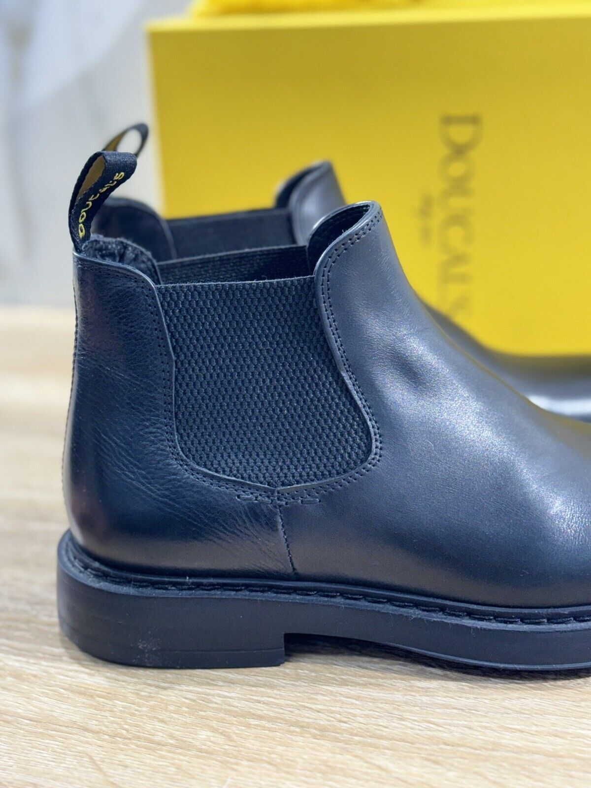 Doucal’s Chelsea Boot Uomo   Luxury Men Doucal’s Men Boot Pelle Nero 40