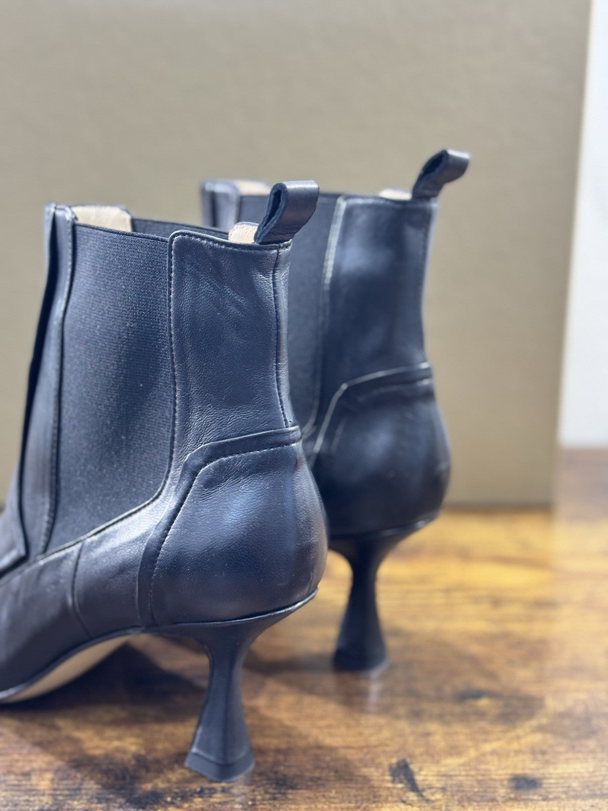 Pomme D’or Stivaletto   Pelle Nero     Casual Luxury Boot  Donna 41