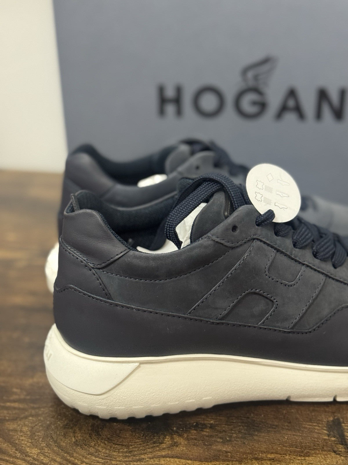 Hogan Interactive 3 Pelle Nabuk Blu  Casual Hogan Uomo 40