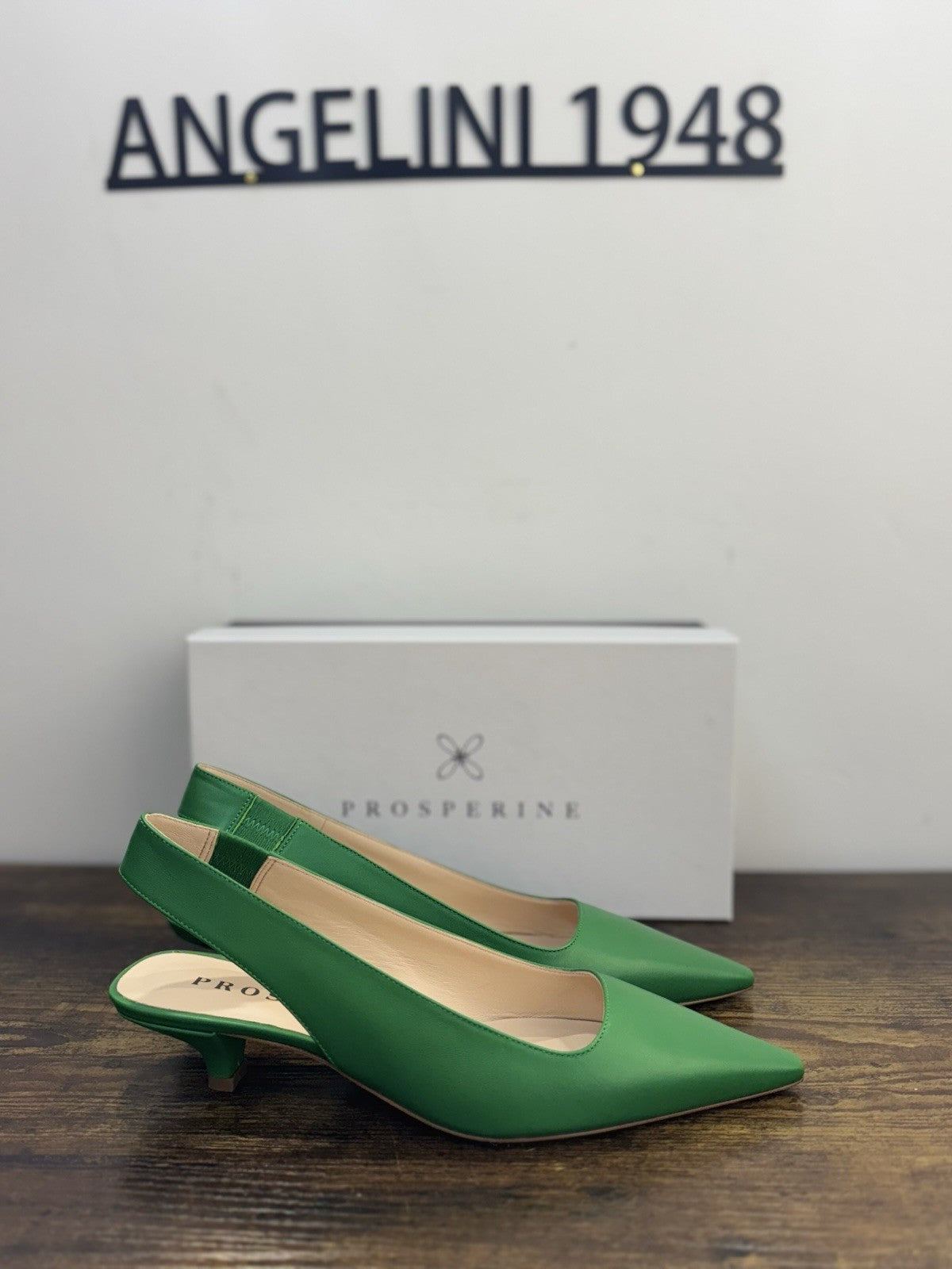 Prosperine Ballerina Sling Back Pelle  Verde  Casual Donna 36.5