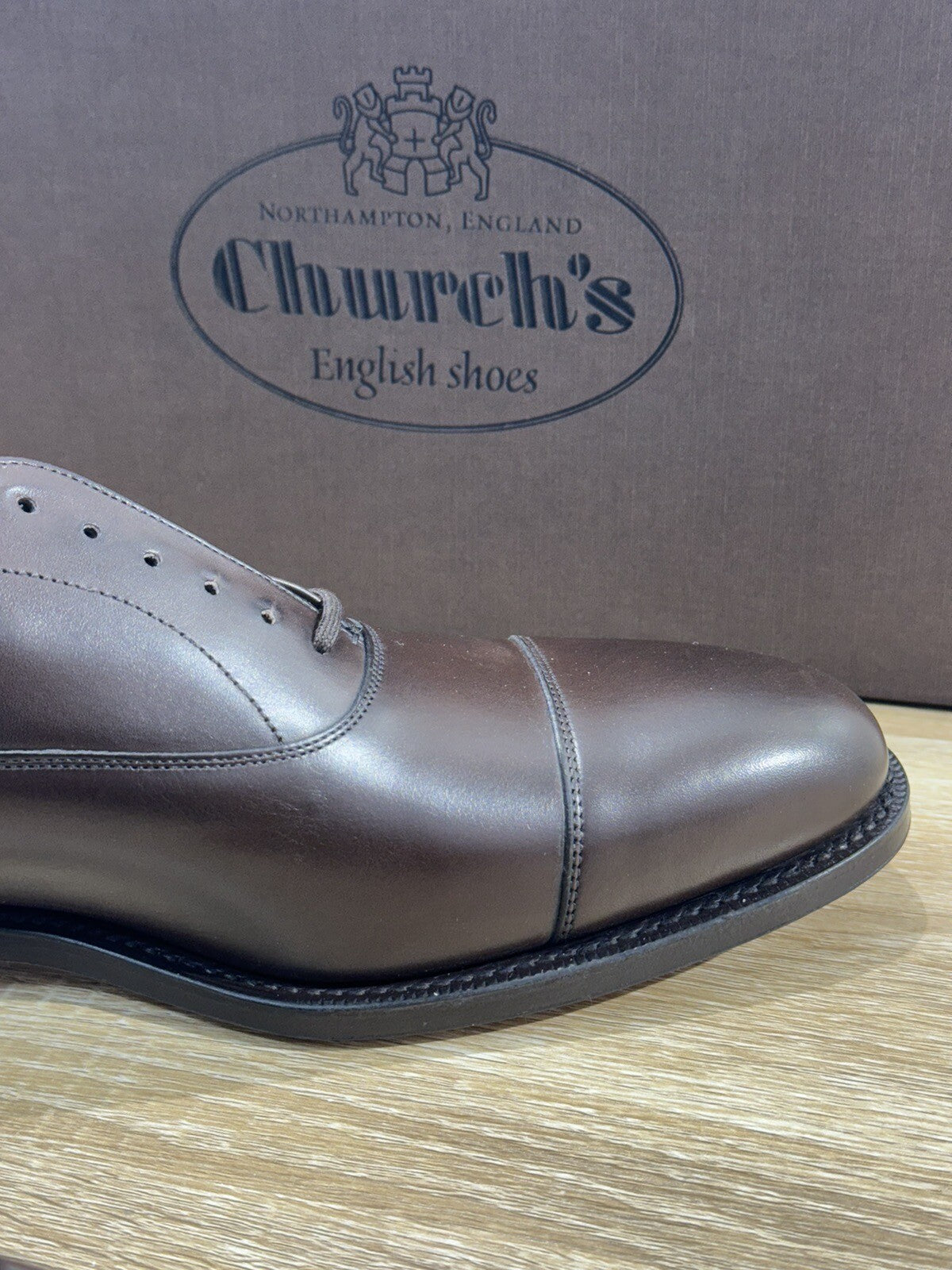 Church’s Dubai Pelle Ebony Fondo Cuoio Luxury Church’s Men Shoes 41 