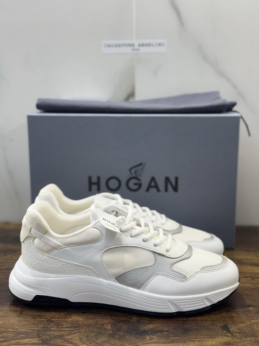 Hogan New Hyperlight Sneaker Pelle Bianca  Memory Foam Luxury Hogan Uomo 40.5