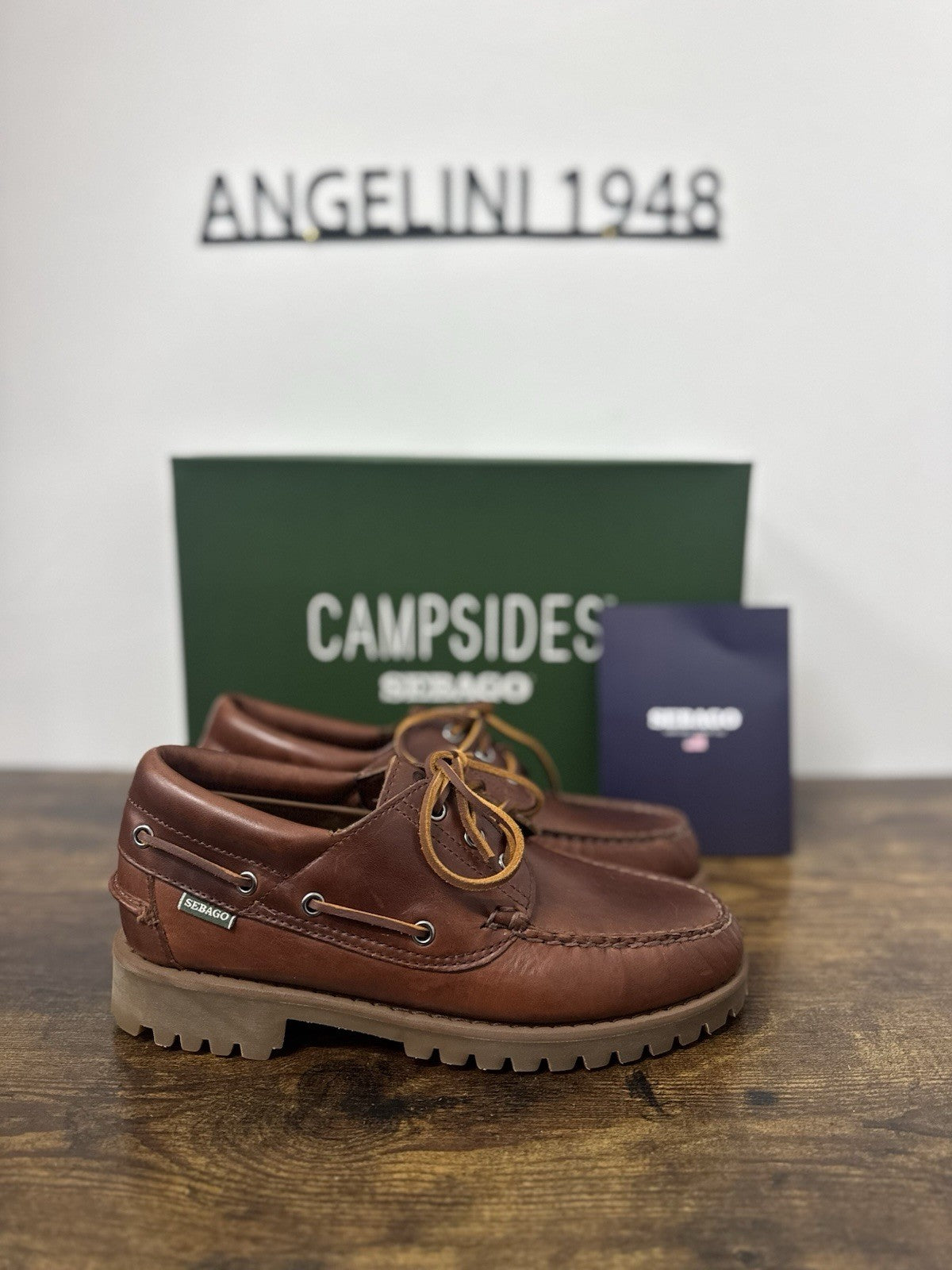 Sebago Acadia Barca Pelle Brown  Casual Sebago Uomo 44
