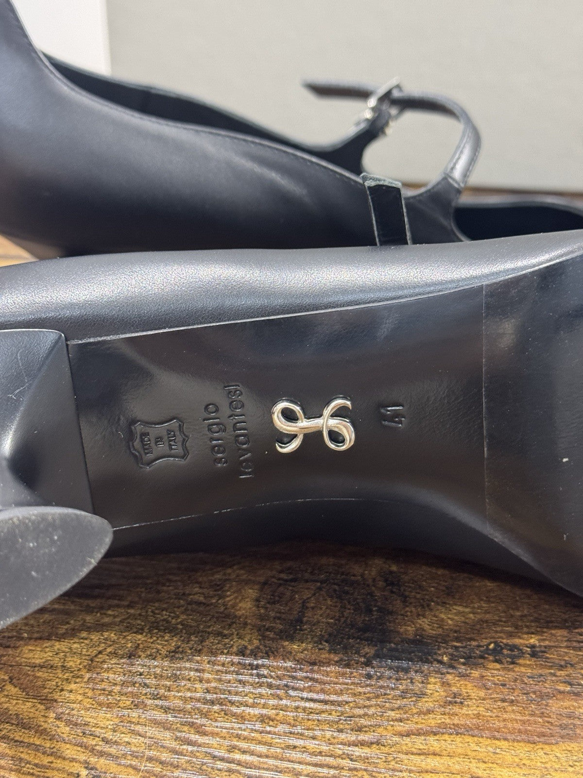 Sergio Levantesi Décolleté Pelle Nero  Luxury Made In Italy Donna 41