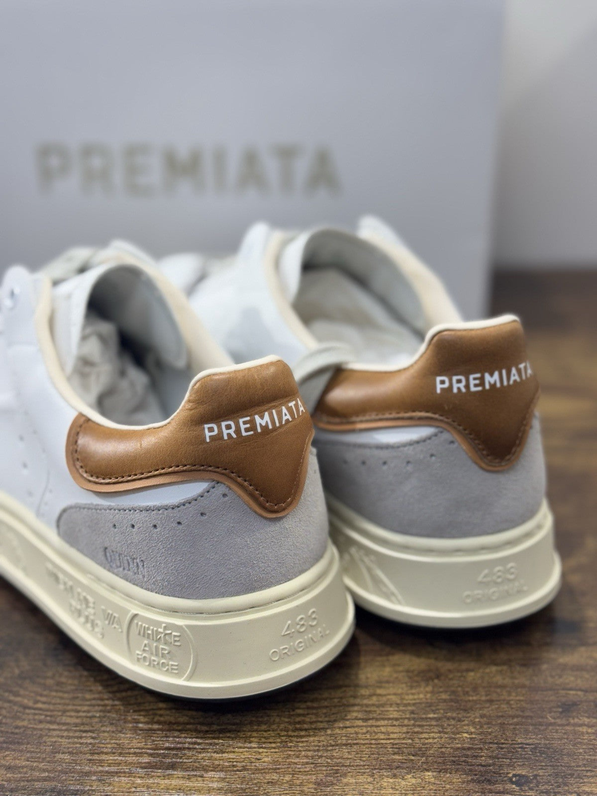 Premiata Quinn  Sneaker Pelle Bianca Casual Premiata Scarpa Uomo 44