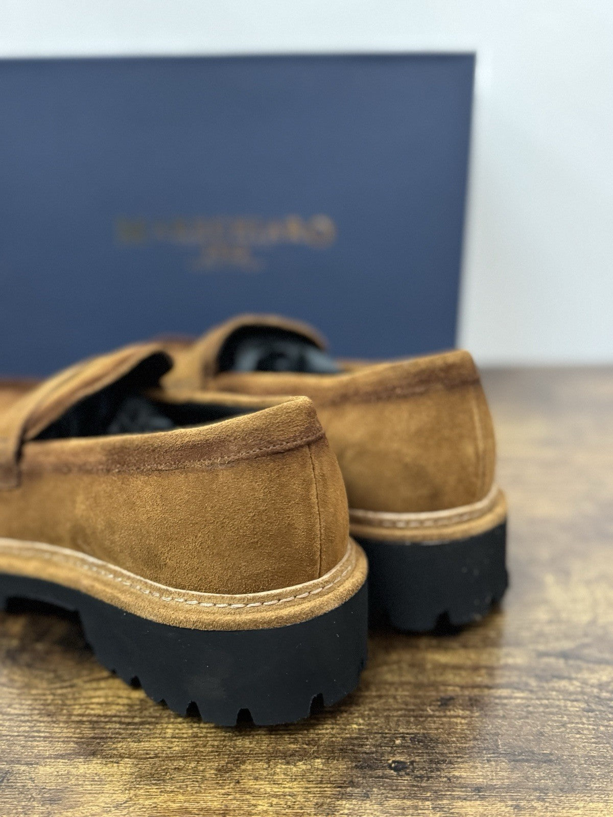 Marechiaro 1962  Mocassino Suede Pelle Rum  Made In Italy Extra light Uomo 42