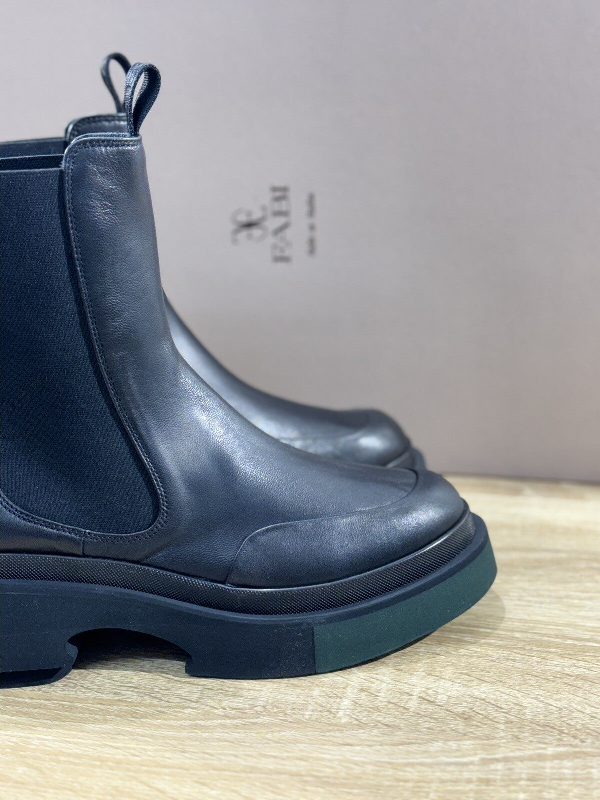 Fabi Chelsea Boot Donna Pelle Nero Luxury Woman Boot Fabi Extra Light 37