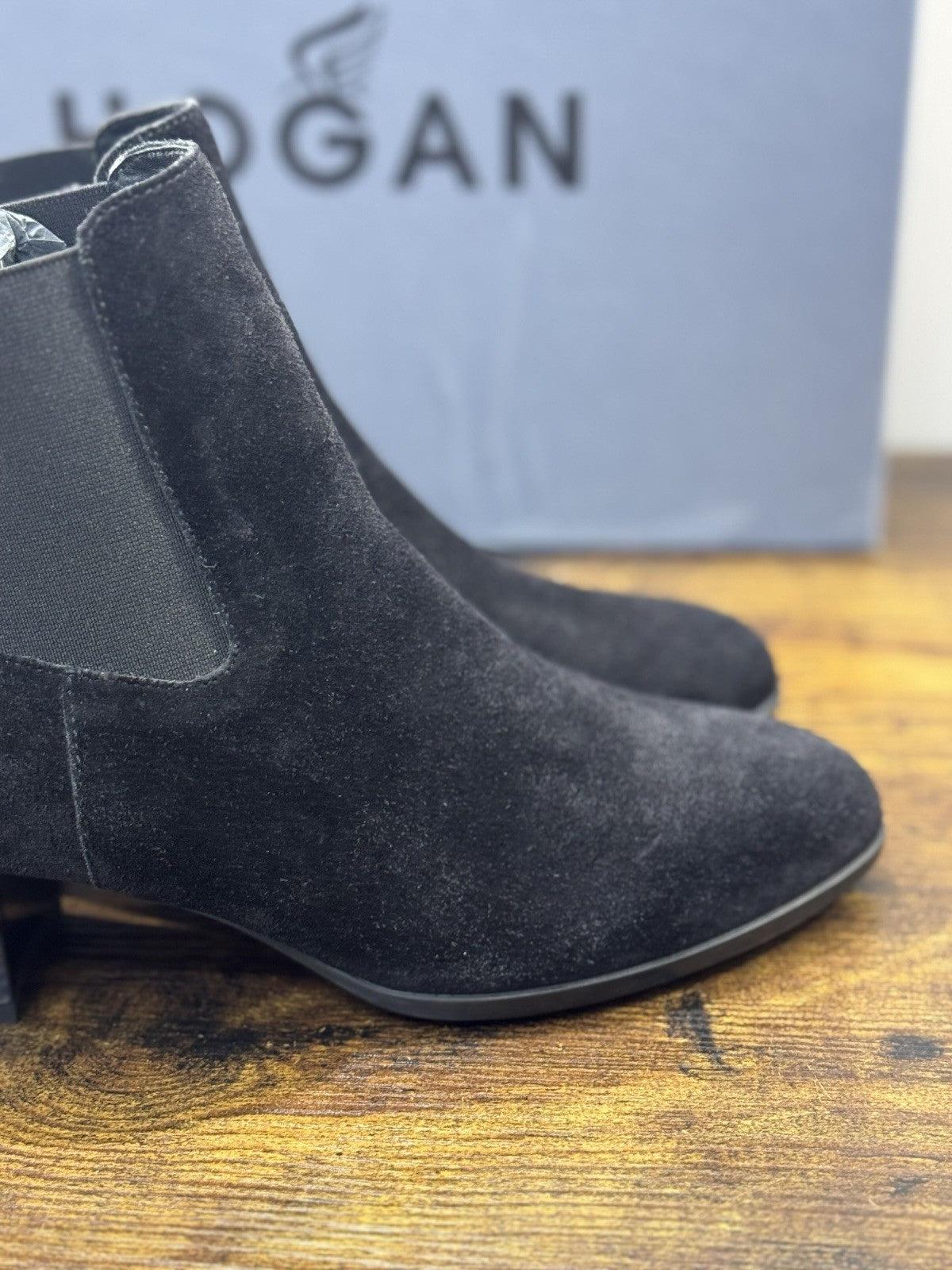 Hogan   Stivaletto  Suede Nero  Con Tacco Casual Hogan Donna 38