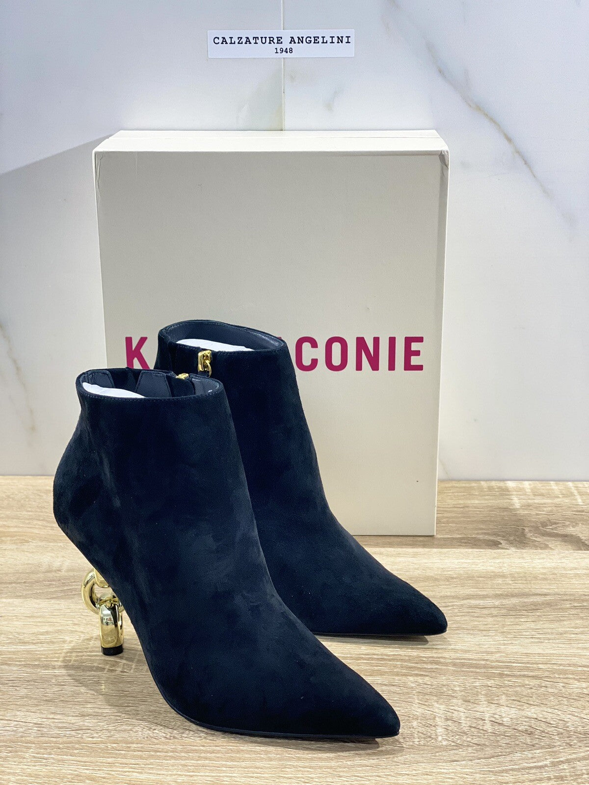 Kat Maconie stivaletto donna Toni Black  suede luxury boot woman 37