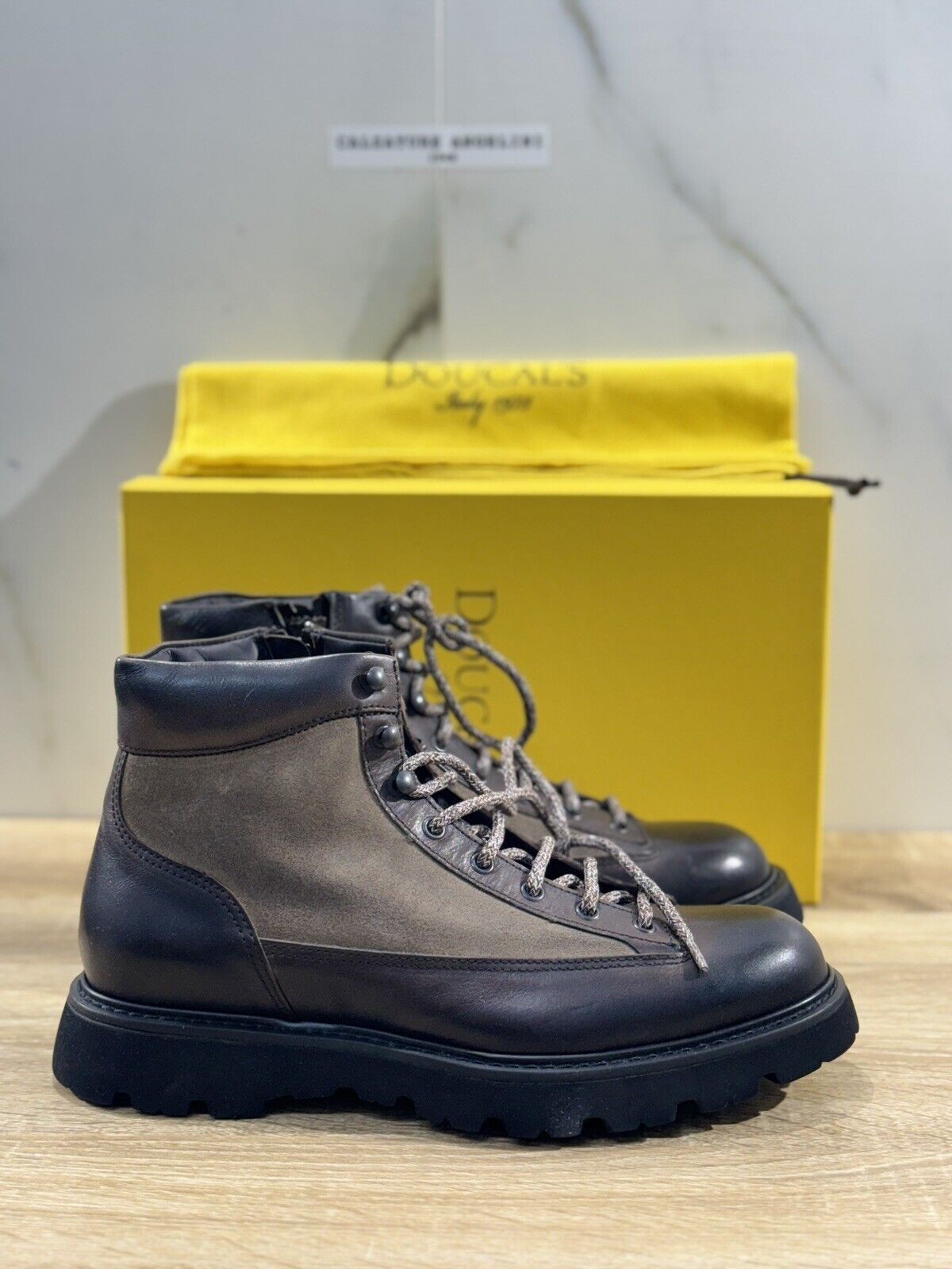 Doucal’s Mountain  Boot   Pelle Espresso       Luxury Men Doucal’s Shoes 41.5