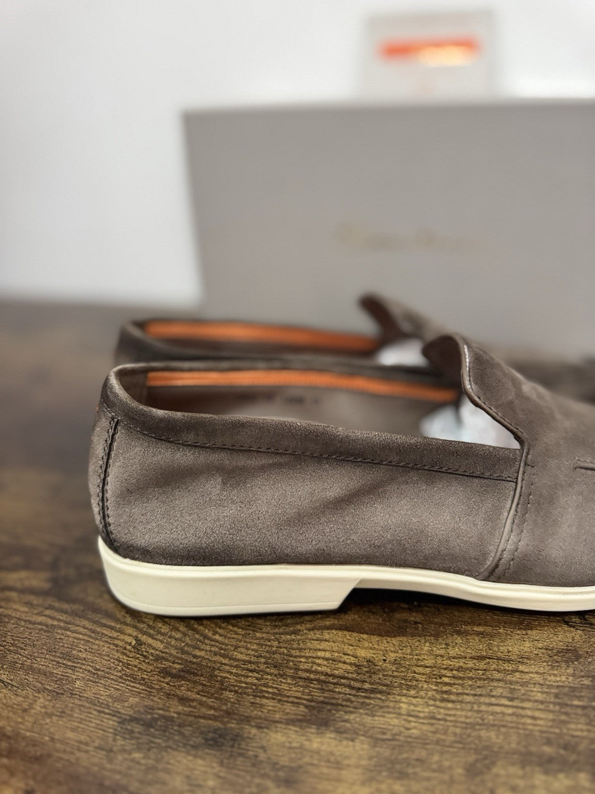 Santoni Mocassino Summer Walk Suede Brown Casual Santoni Uomo 44