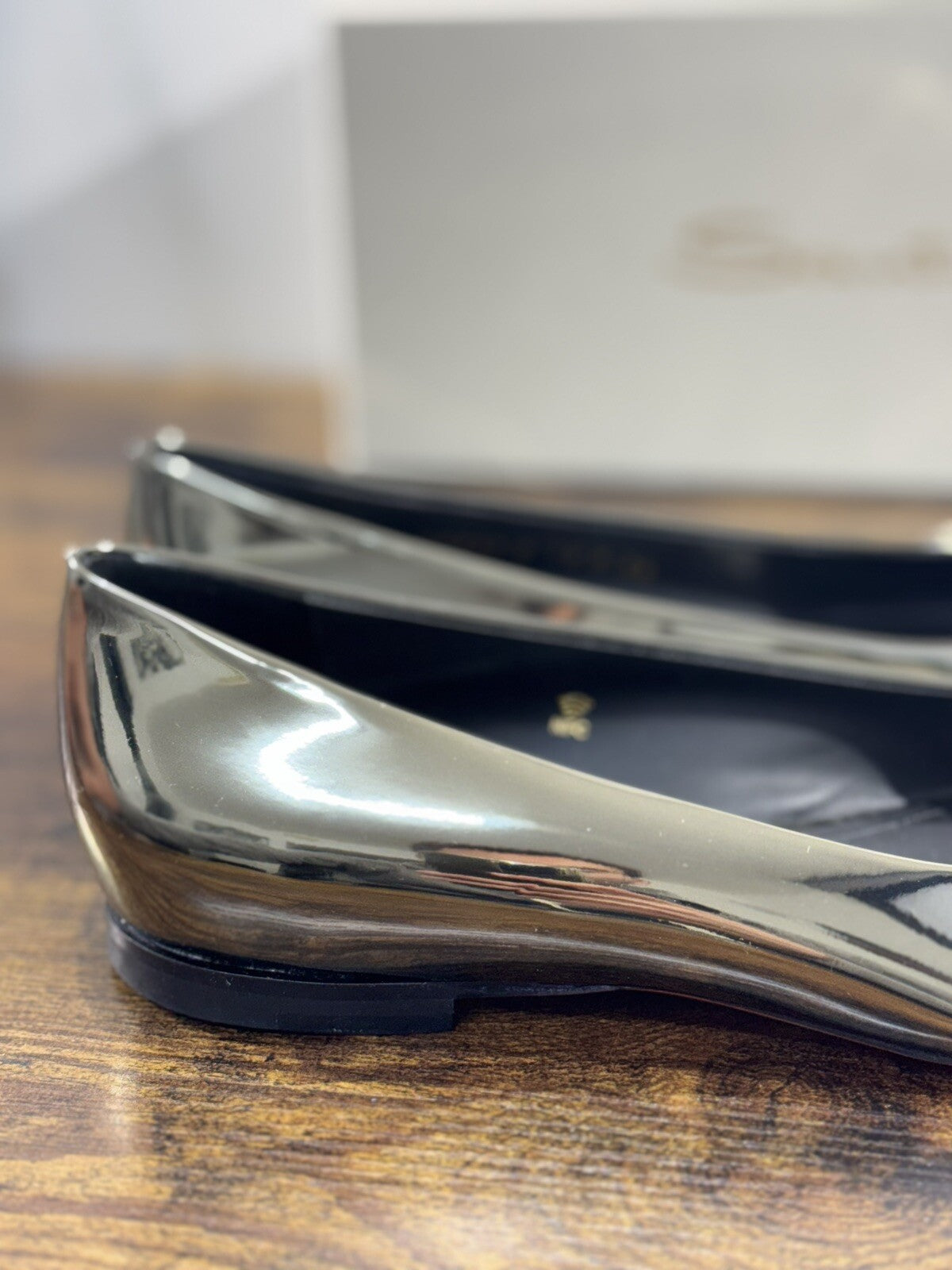 Santoni Ballerina   Donna Pelle Silver    Luxury  Woman Santoni Shoes 38