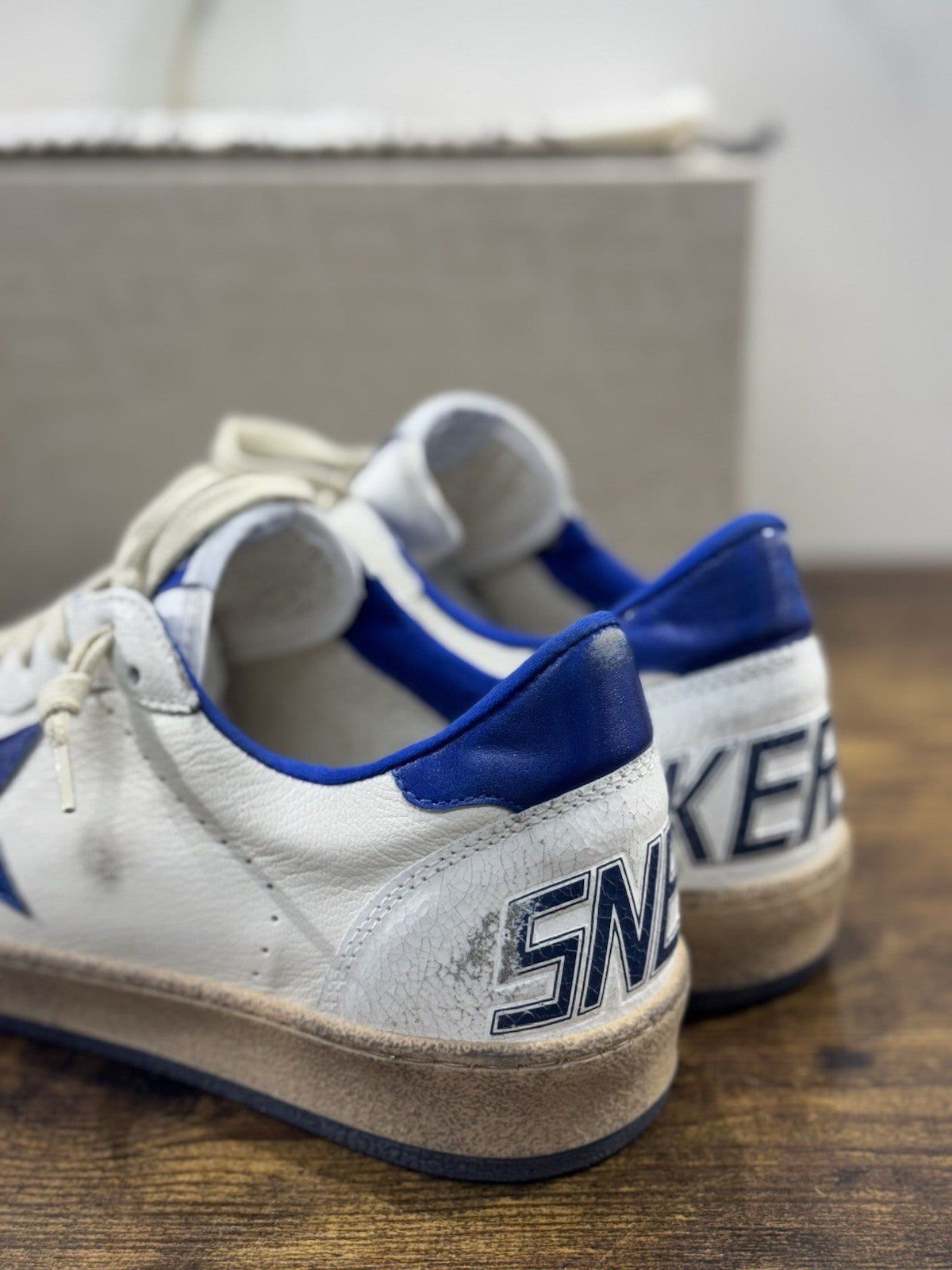 Golden Goose Ball Star Sneaker Uomo White Bluette Luxury Casual Golden Goose 43