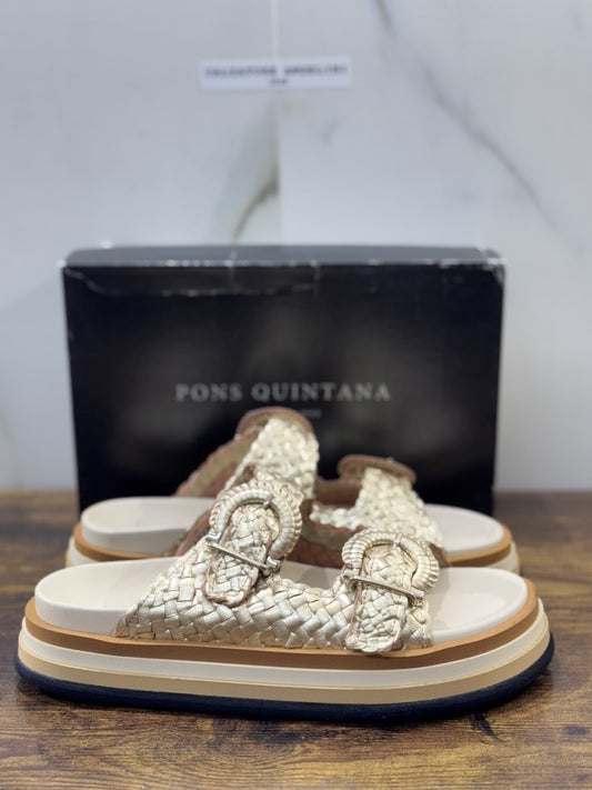 Pons Quintana Sandalo Ciabatta  Pelle Oro  Casual Pons Quintana Donna 41
