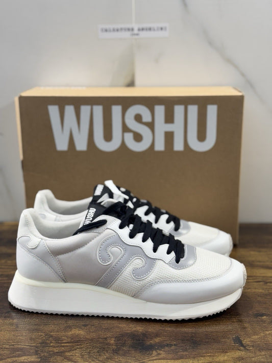 Wushu Ruyi Sneaker Uomo Casual Bianco Argento 43