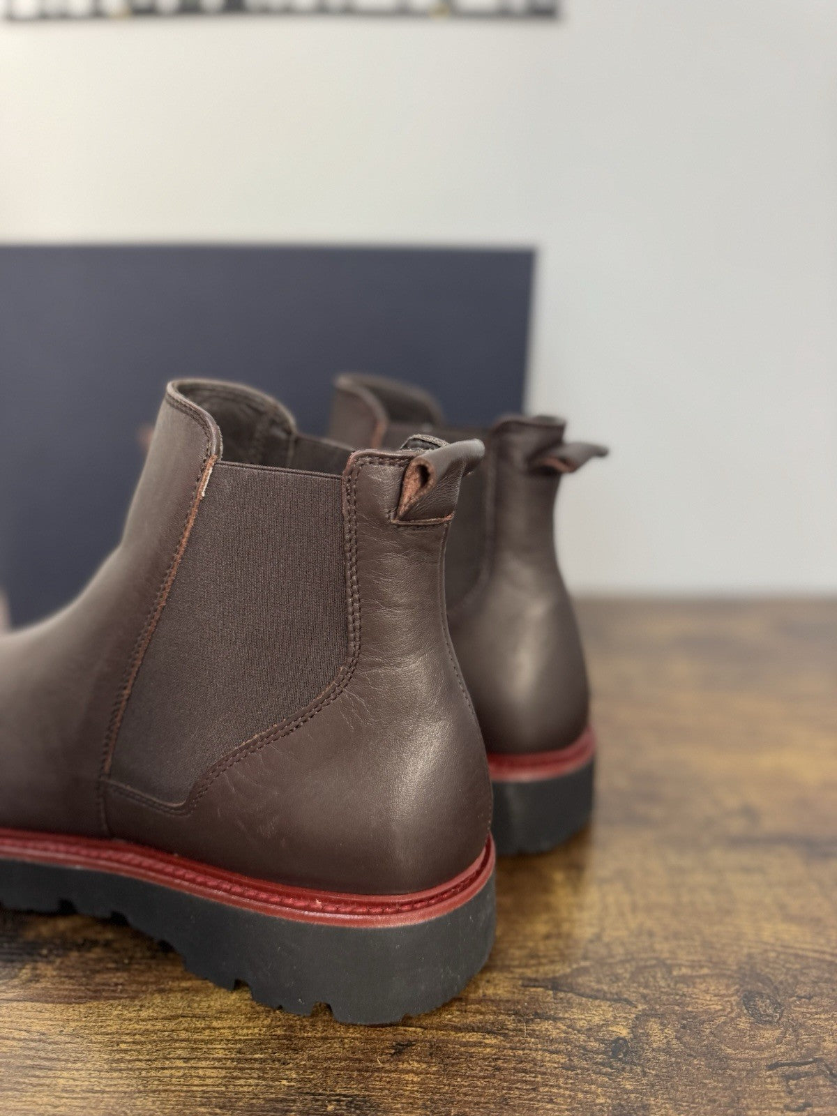 Boemos Stivaletto Pelle Testa Moto  100% Made In Italy Casual Boot Uomo 44
