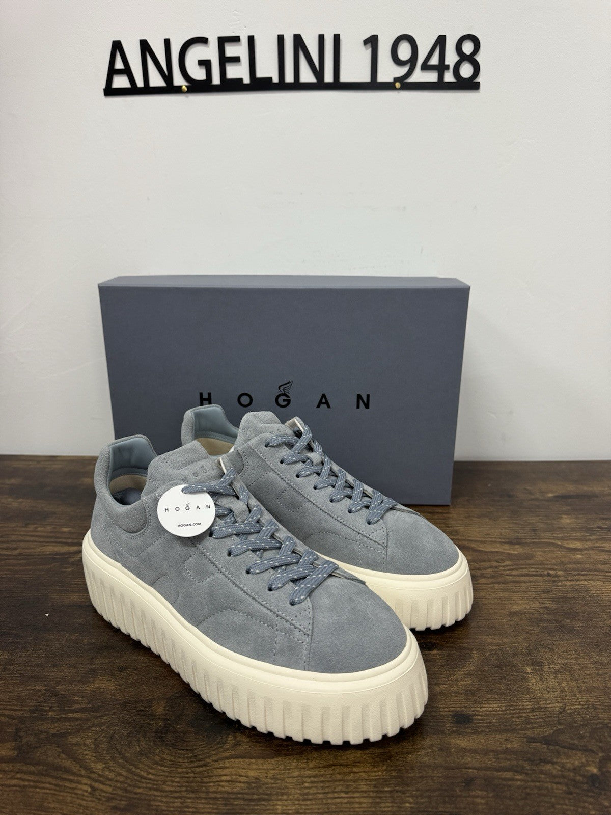 Hogan H Stripes Suede Celeste Casual Hogan Donna 38.5