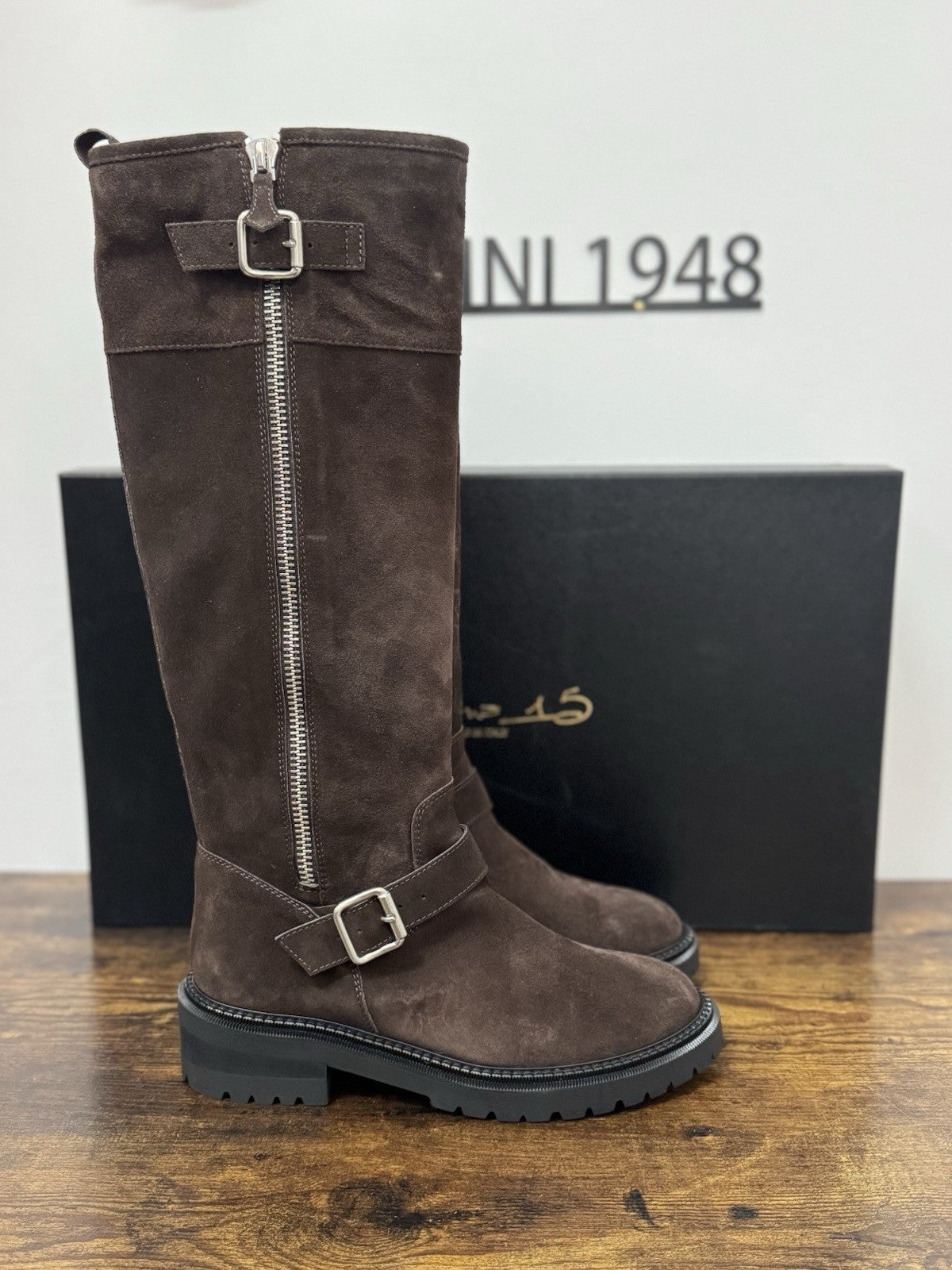 Via roma 15 stivale  donna 4280R  Suede  Testa luxury boot via roma 15 Icon 40