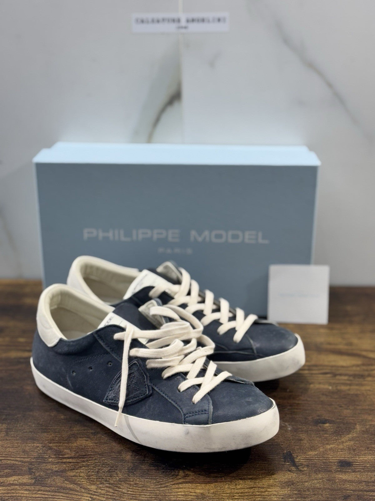 Philippe Model  Paris L u Pelle Blu  Bianca Casual Uomo 40