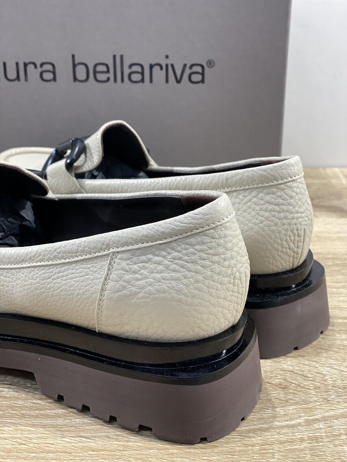 Laura Bellariva Mocassino donna Pelle Avorio Extra Light 41