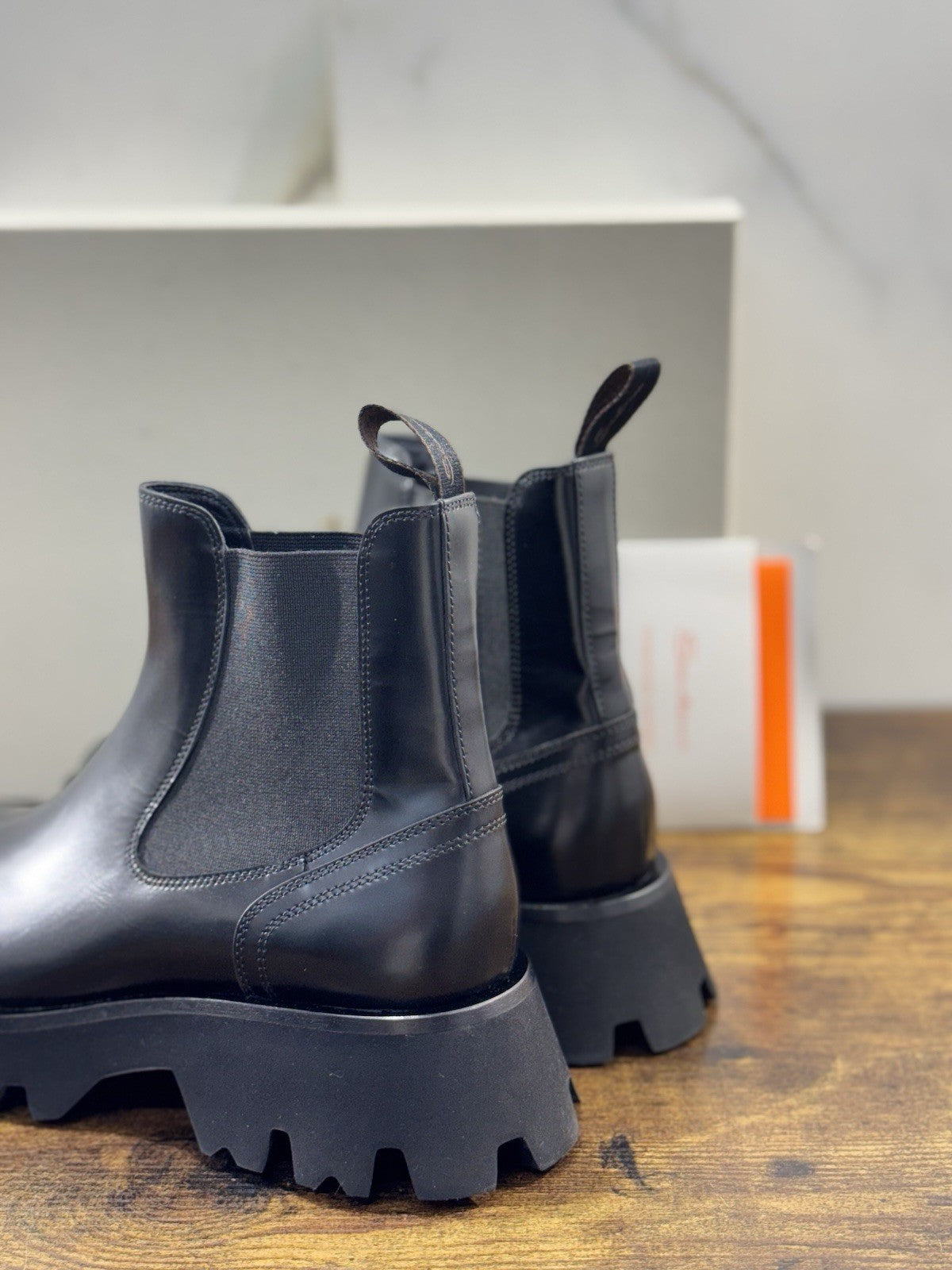 Santoni Chelsea Boot Pelle Nero Scarpa Santoni Donna 36