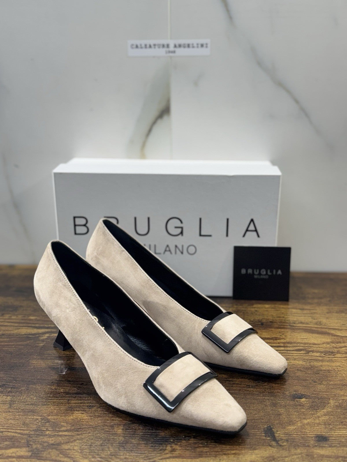 Bruglia Milano Décolleté  Beige ’  Pelle  Top Quality Scarpe Donna 41