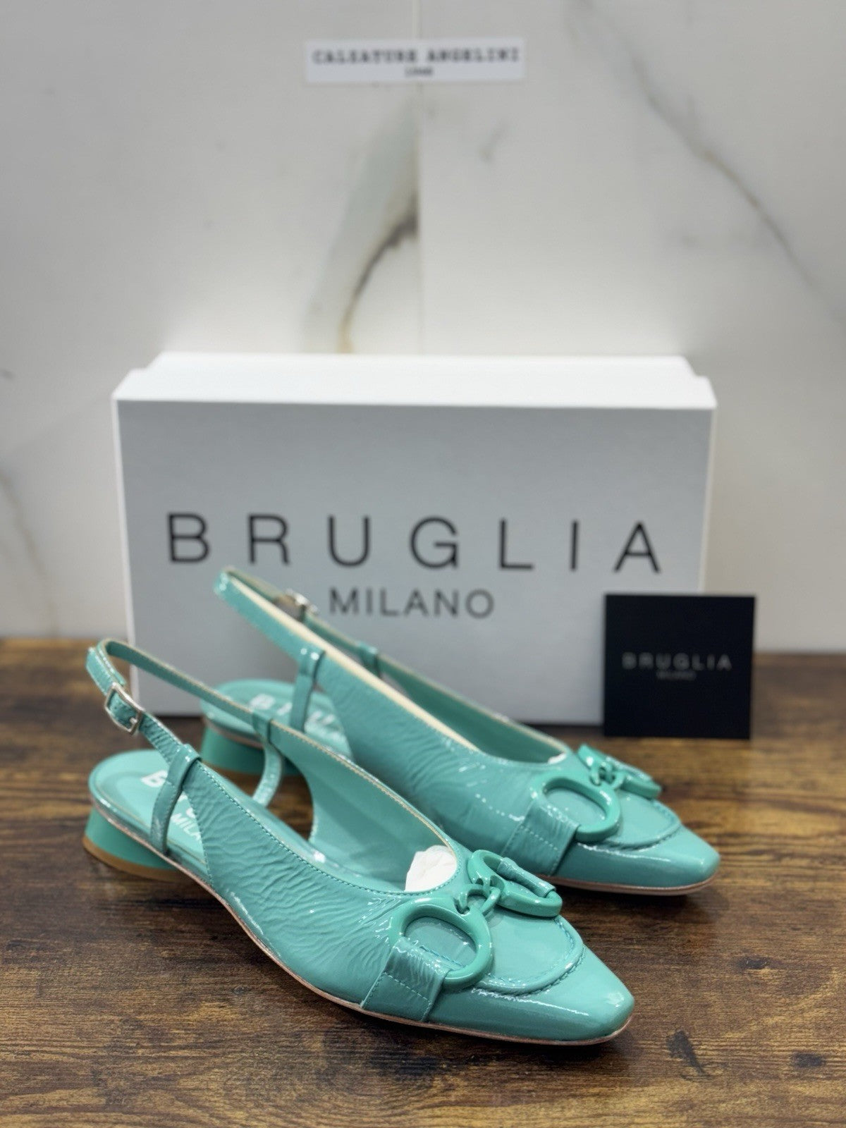 Bruglia Milano Slingback Tiffany  Pelle  Top Quality Scarpe Donna 37