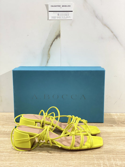 A.bocca Sandalo Donna AB2292 In Pelle Like  Luxury Woman Shoes 37