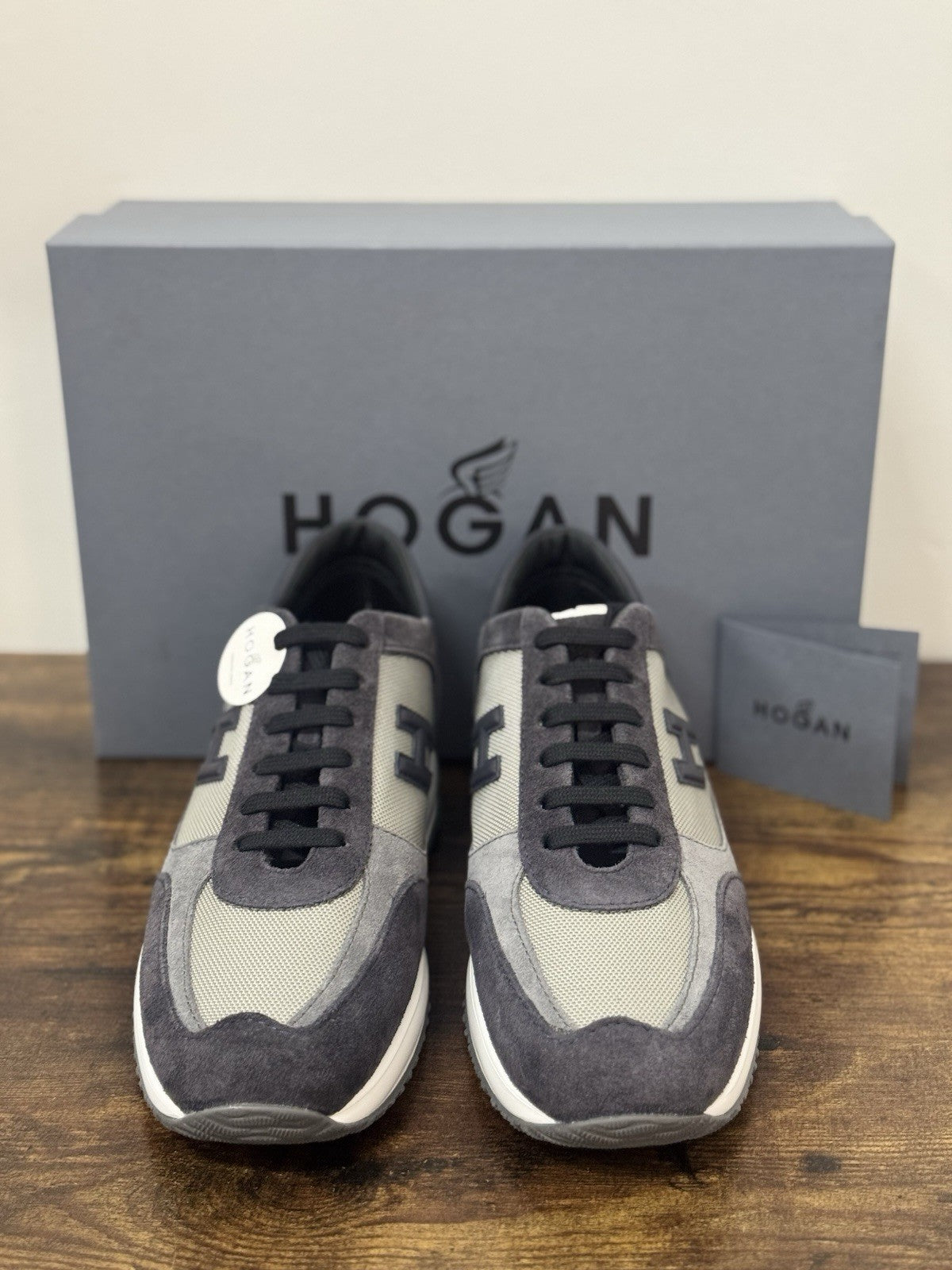Hogan New Interactive Suede Blu Avio  Casual Sneaker Hogan Uomo 39