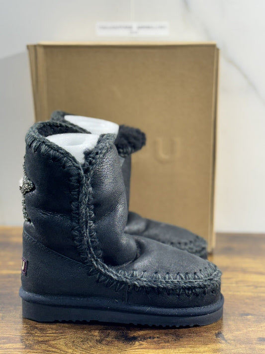 Mou Eskimo Boot 24 Cm  Nero Laminato Casual Mou Woman Boot 36