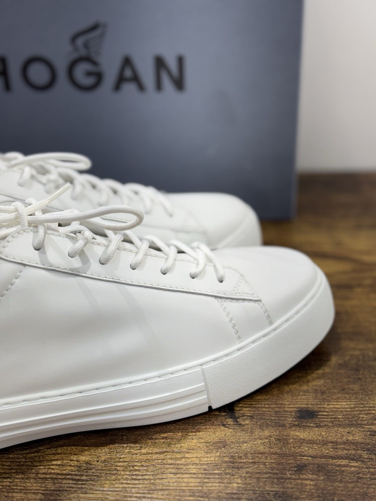 Hogan Rebel  Sneaker  Pelle Bianca Memory Foam   Casual Hogan   Uomo 45