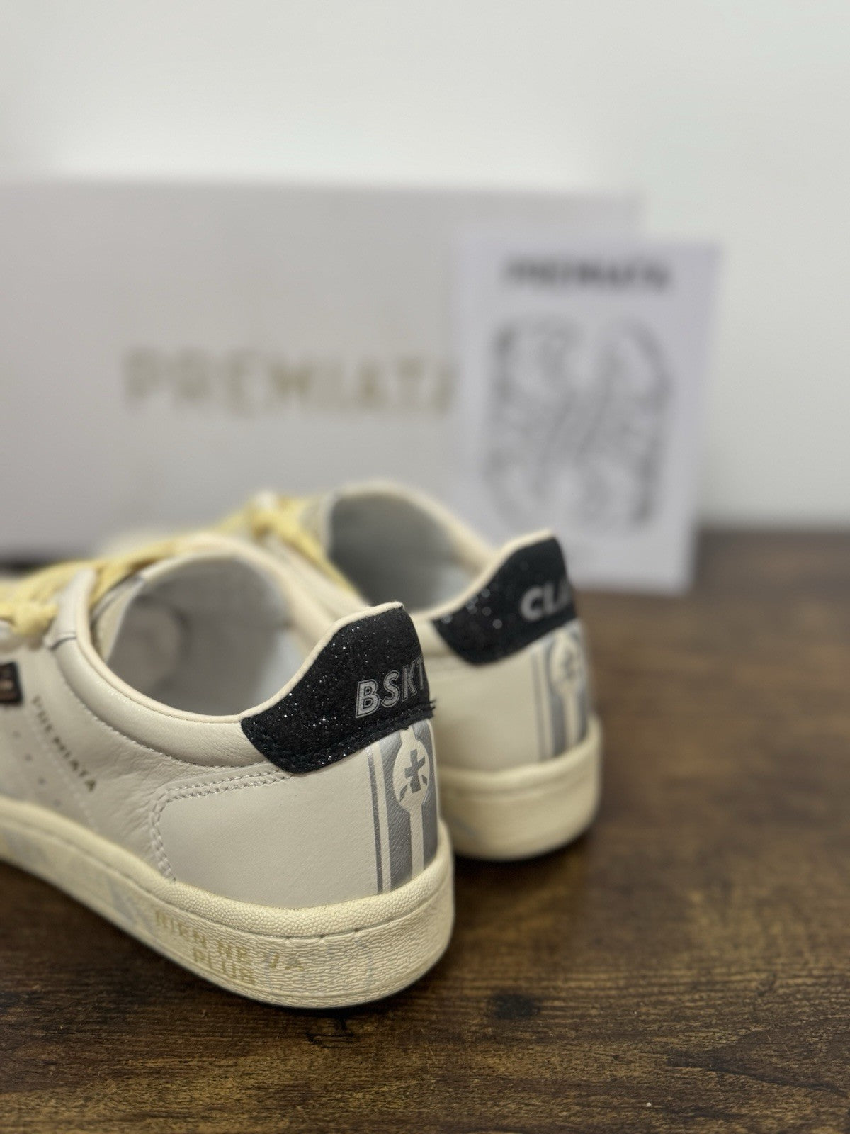Premiata Clayd Basket Sneaker Pelle Bianca   Casual Premiata Donna 36
