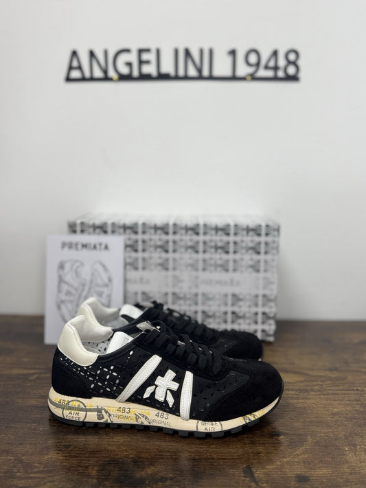 Premiata Lucy Sneaker Pelle Nera  Traforata Casual Premiata Donna 36