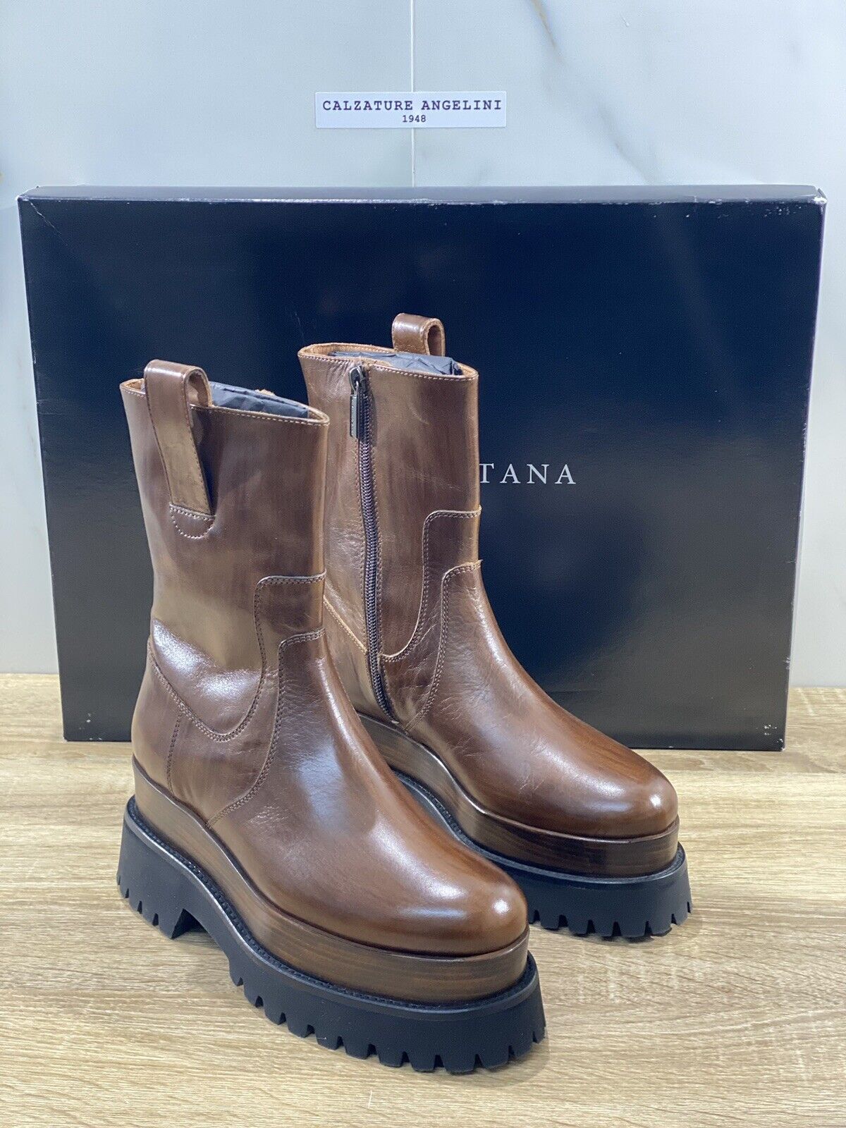 Pons Quintana Chelsea Boot Donna pelle Cuoio zeppa luxury boot pons quintana 37