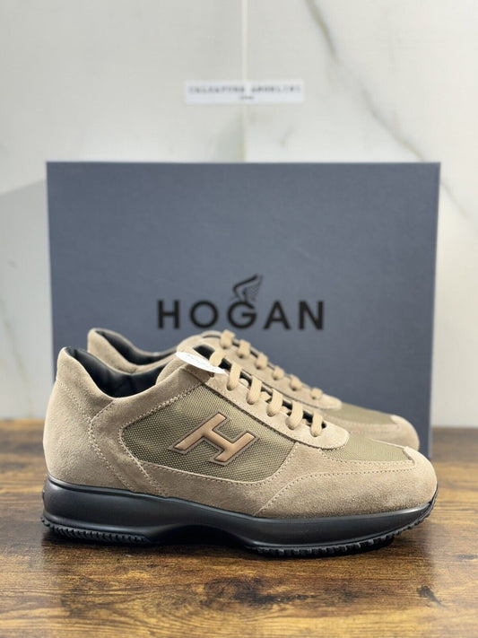 Hogan Interactive uomo suede Tortora     luxury casual hogan shoes 42