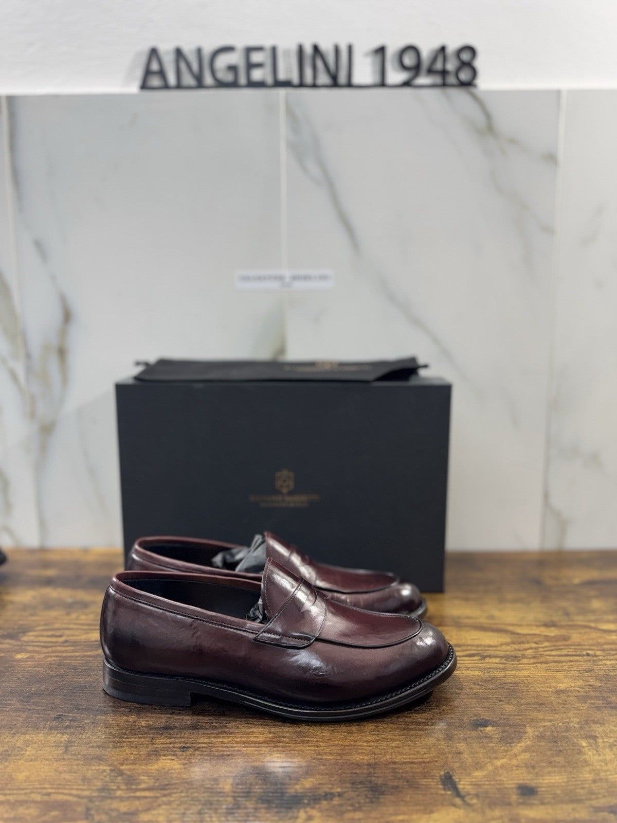Silvano Sassetti Mocassino  Pelle Bordo’  Luxury Handmade Donna 40
