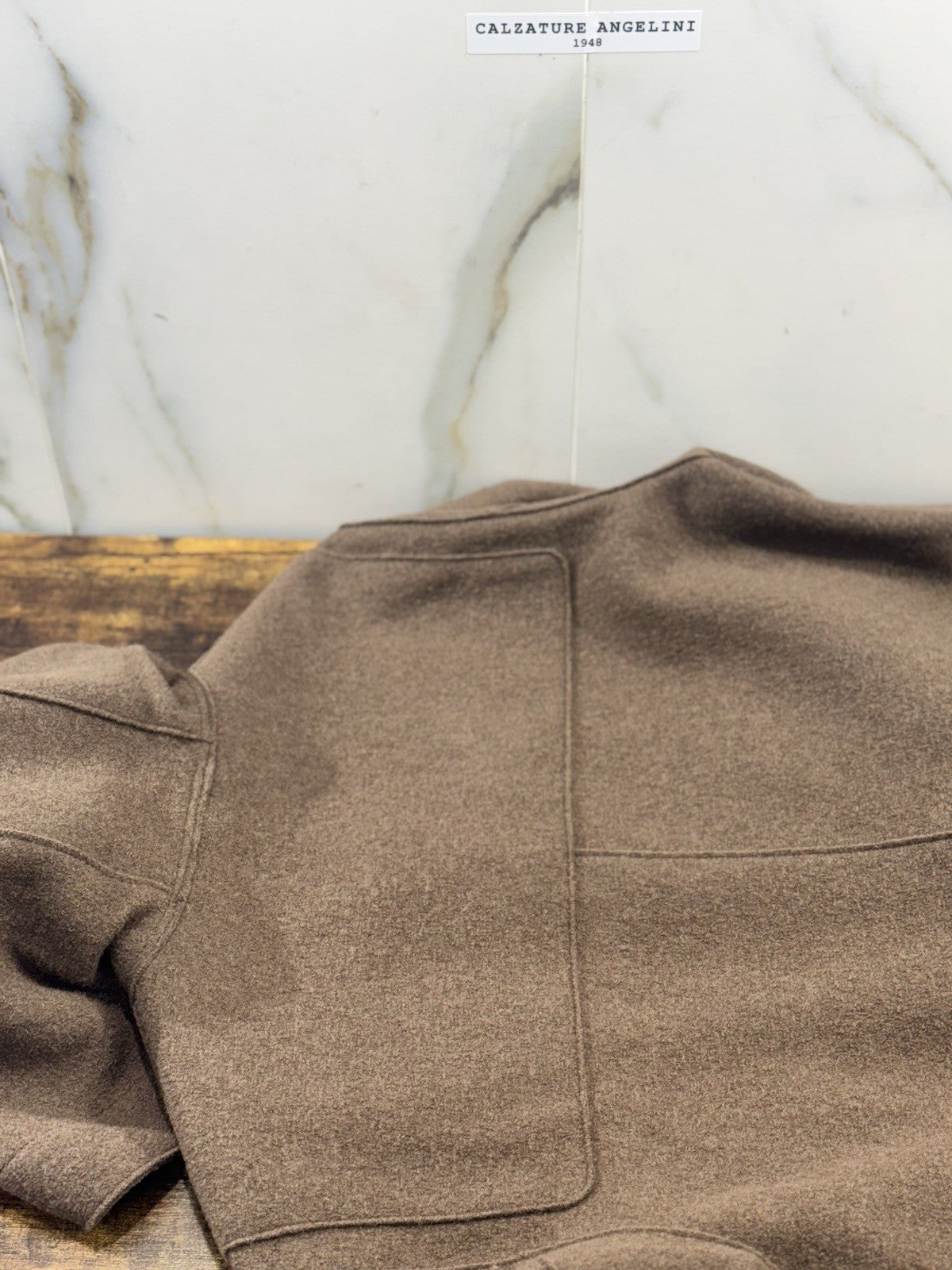 Harris Wharf London Montgomery Duffle Coat Marrone Icon Coat Taglia 52