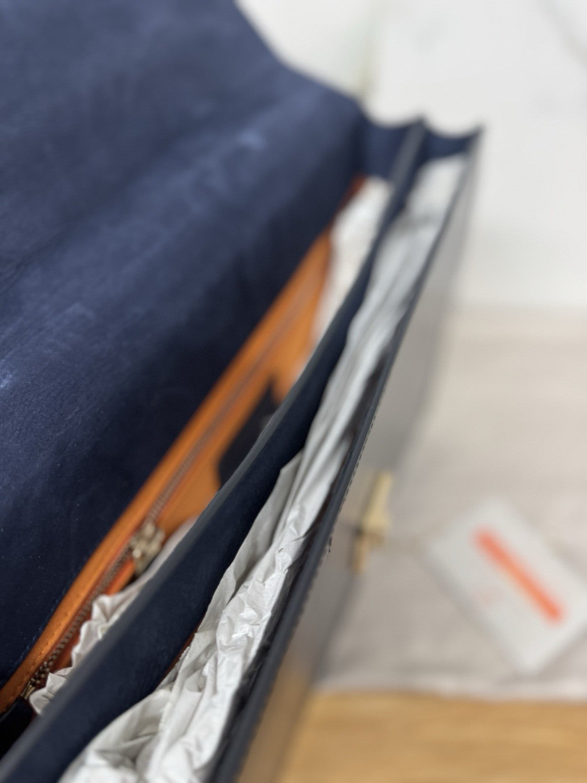 Santoni Cartella Da Lavoro Professionale Luxury Bag Santoni Blu Anticato Uomo 