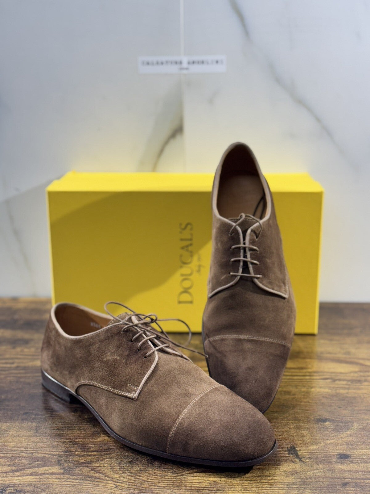 Doucal’s Scarpa Uomo Derby Oxford Pelle Suede   Luxury Men Doucal’s Shoes 44