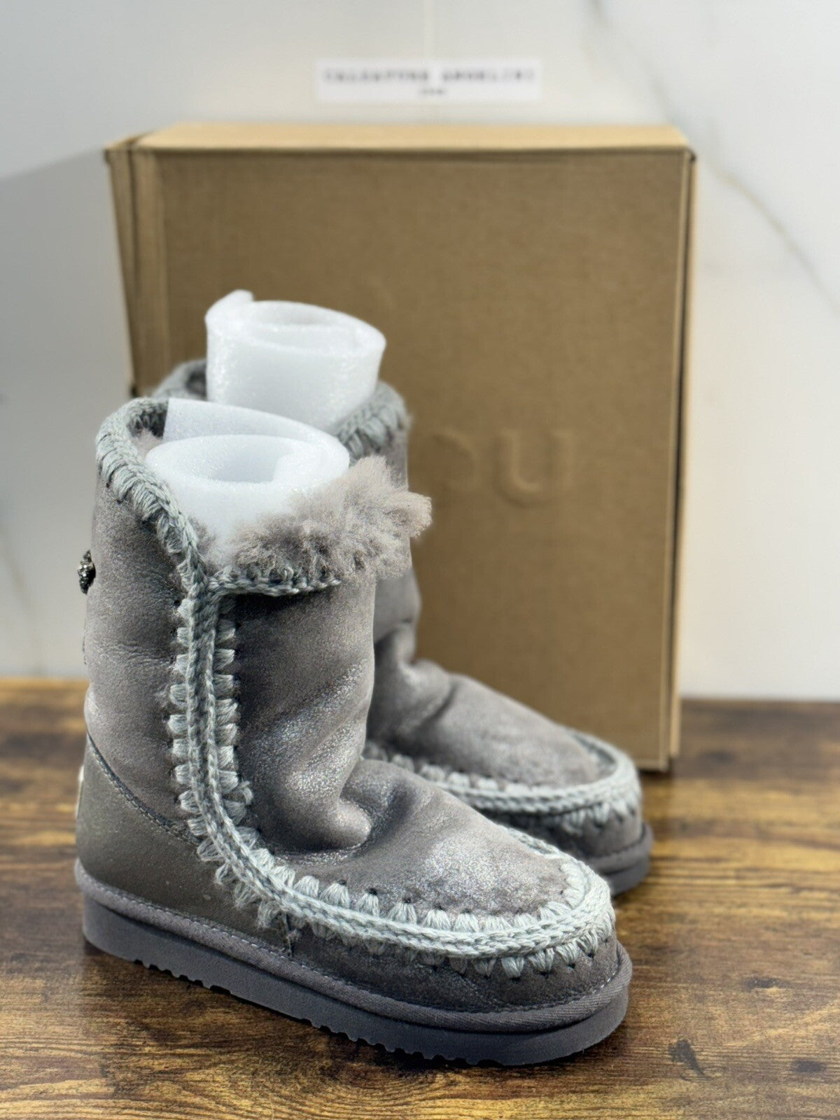 Mou eskimo 24 Grigio Suede Stella Casual Mou Woman Boot 36