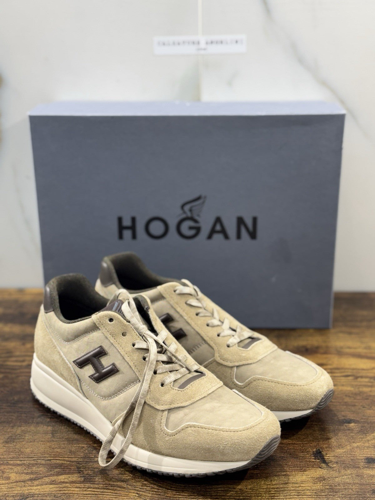 Hogan Interactive 3 D  Pelle  Suede Beige   Uomo 42