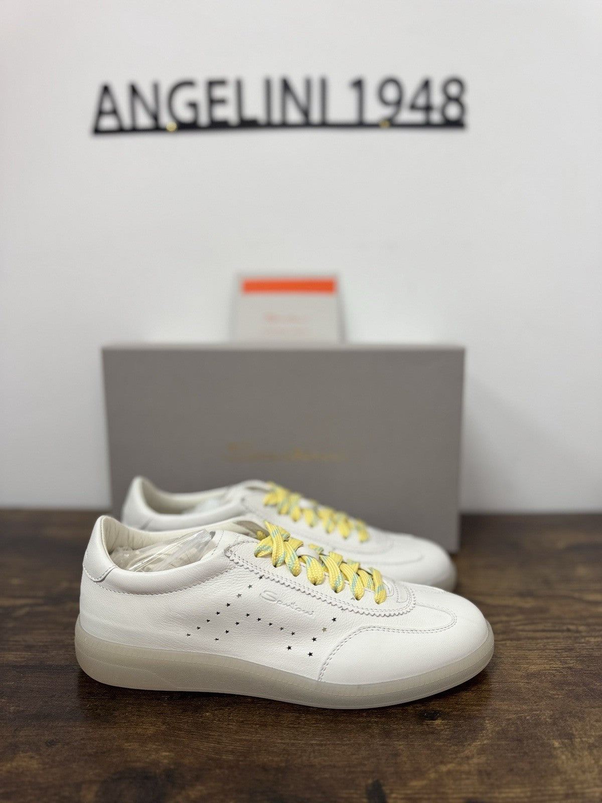 Santoni Sneaker Icon Pelle Bianca    Casual Scarpa Santoni 38.5