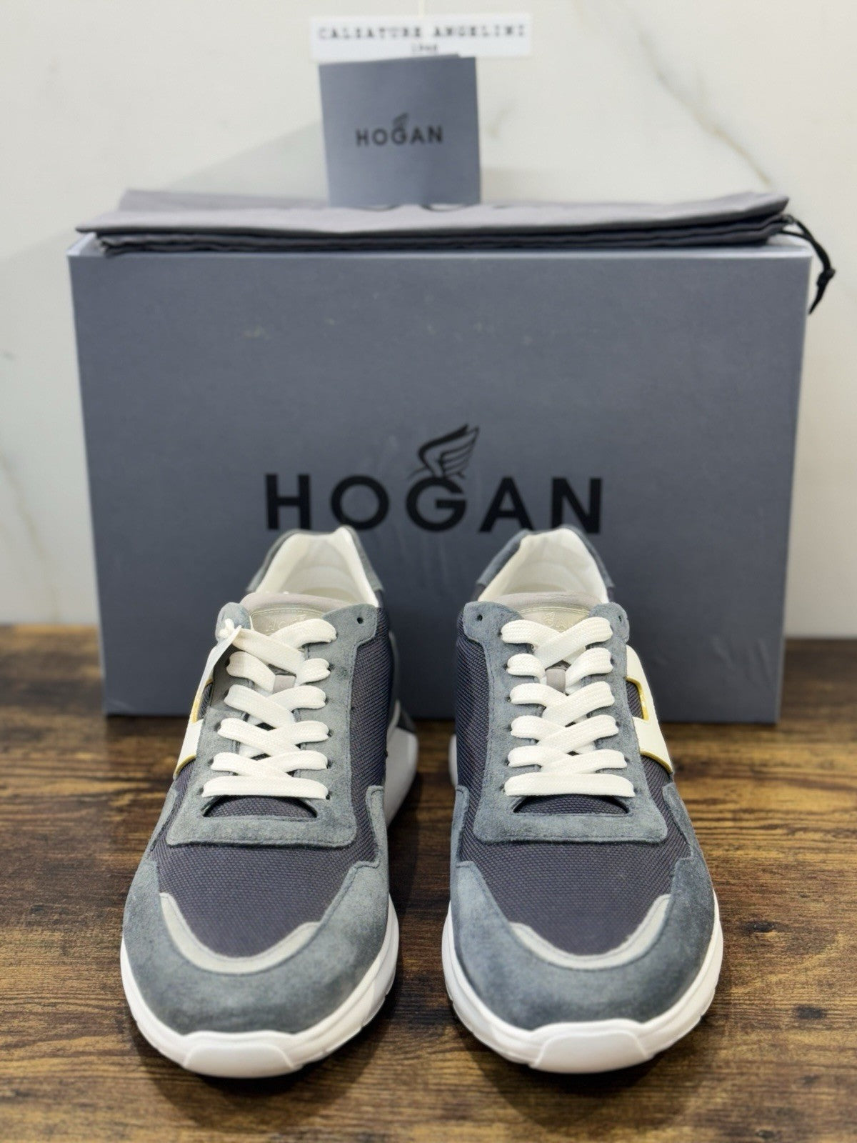Hogan Interactive 3 Suede Blu Casual Hogan Uomo 43