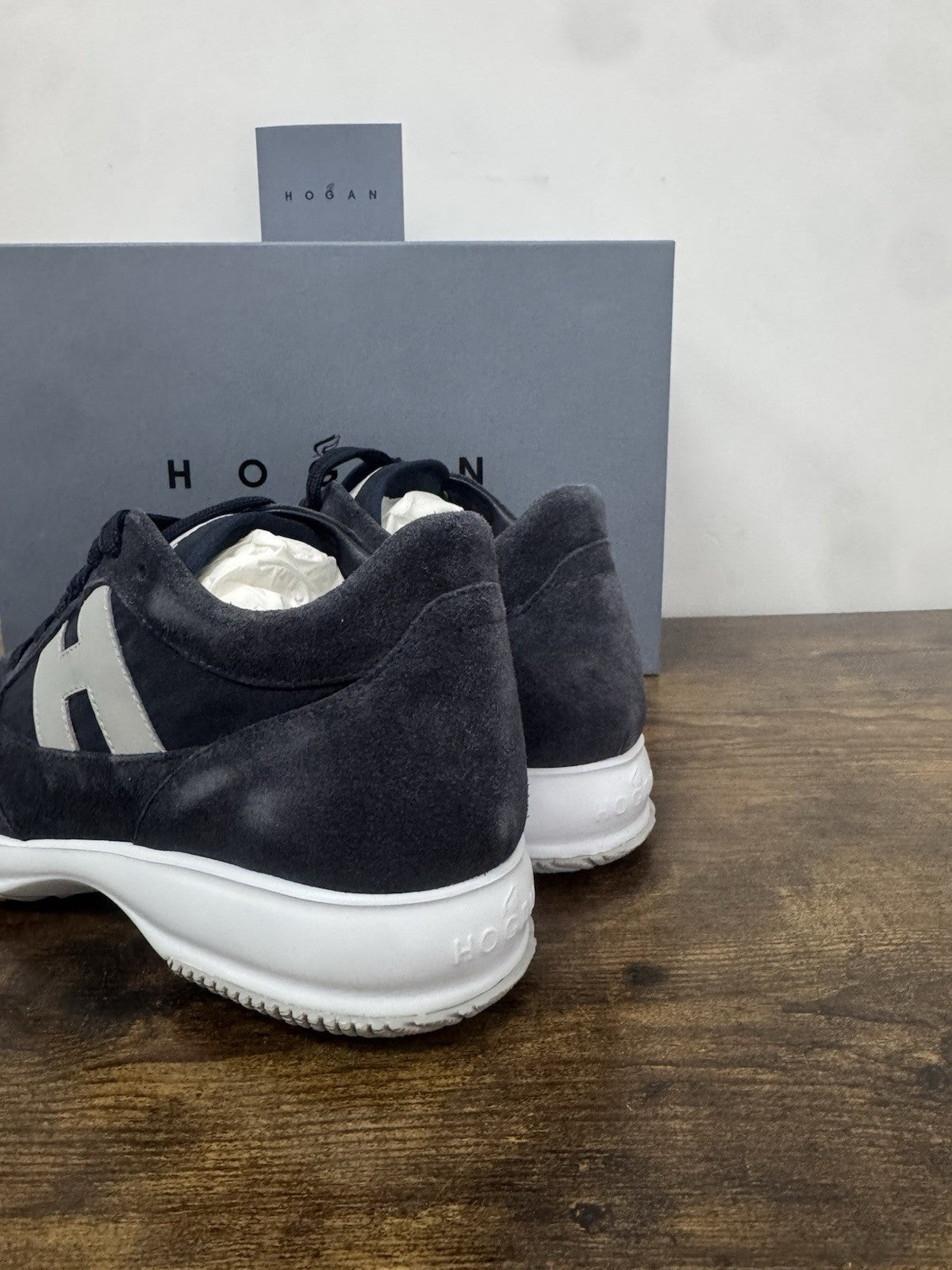 Hogan Interactive   sneaker Pelle Blu   memory foam Luxury Hogan  Uomo 42