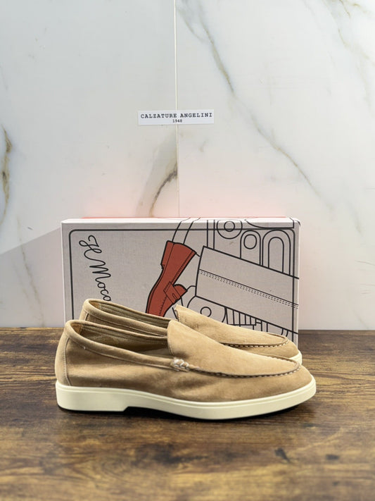 Il Mocassino Uomo Summer Walk Suede  Fondo Gomma Ultra Flexi Made In Italy 41