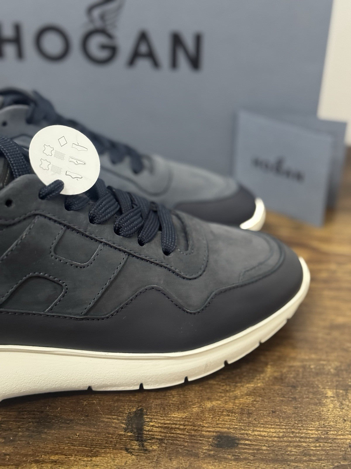 Hogan Interactive 3 Pelle Nabuk Blu  Casual Hogan Uomo 40