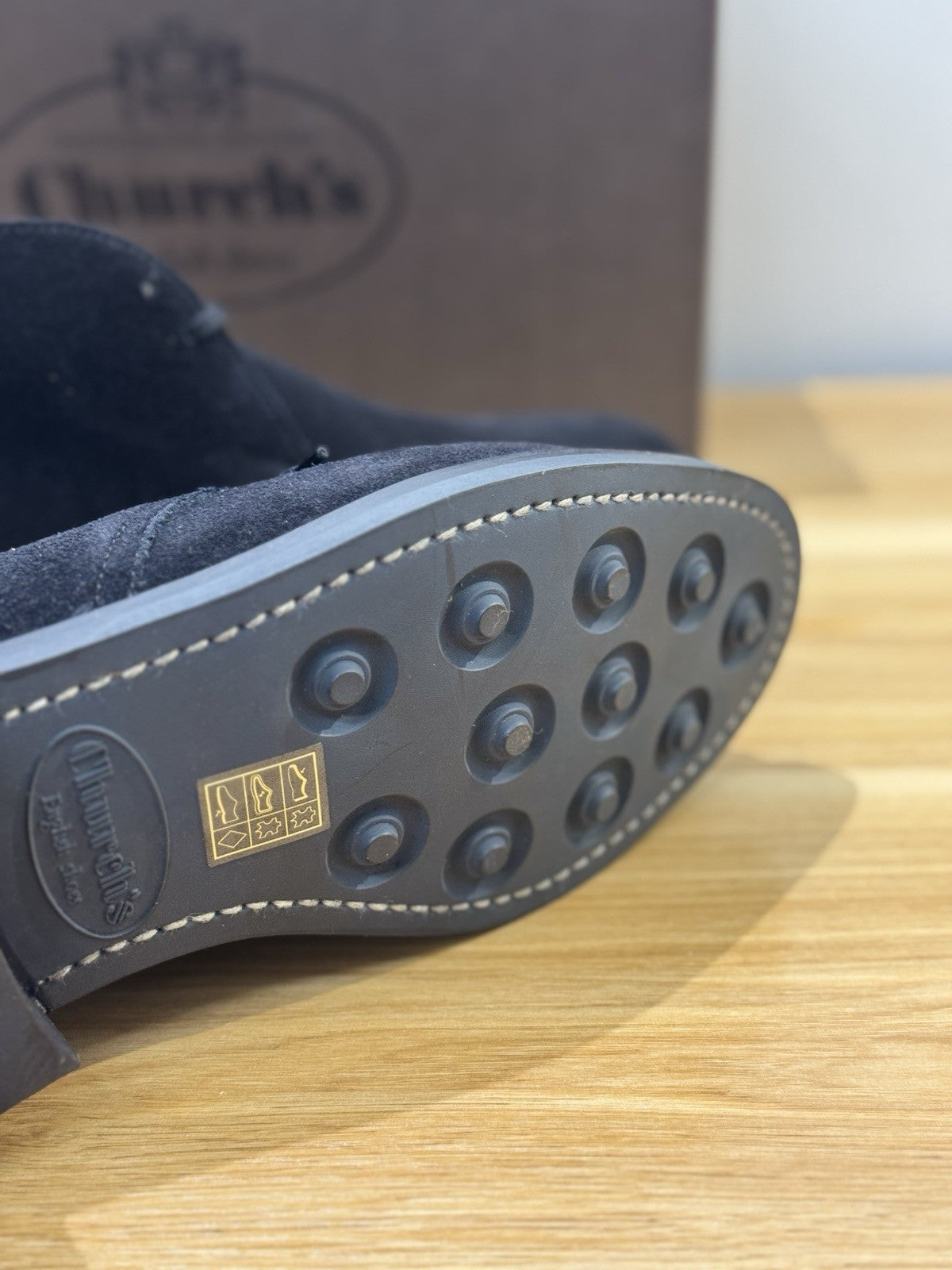 Church’s Ryder 3 81 Polacchino Suede Nero  Luxury Church’s Uomo 40