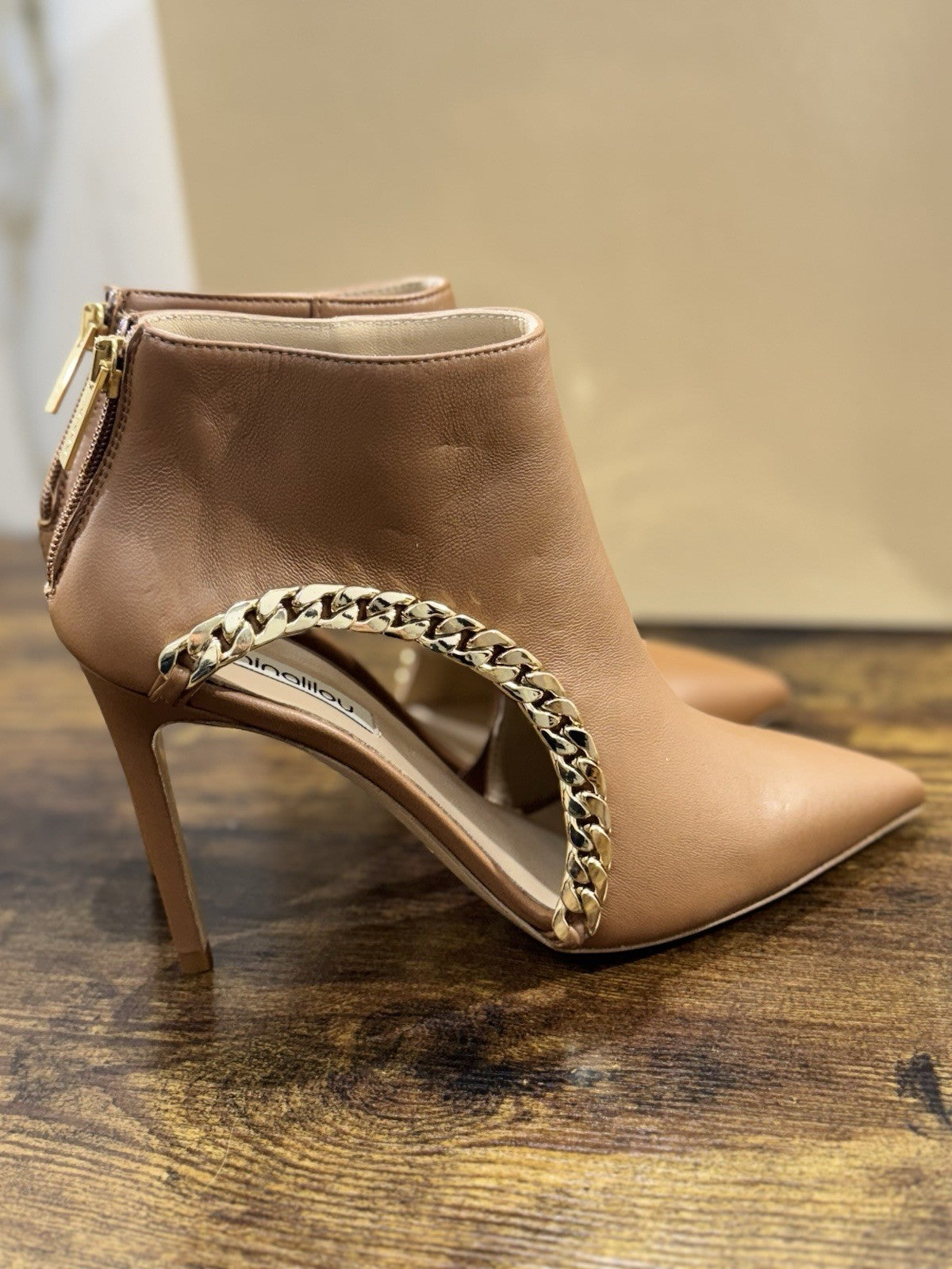 Ninalilou Stivaletto Donna Pelle Cuoio  Con Tacco Luxury Boot 37